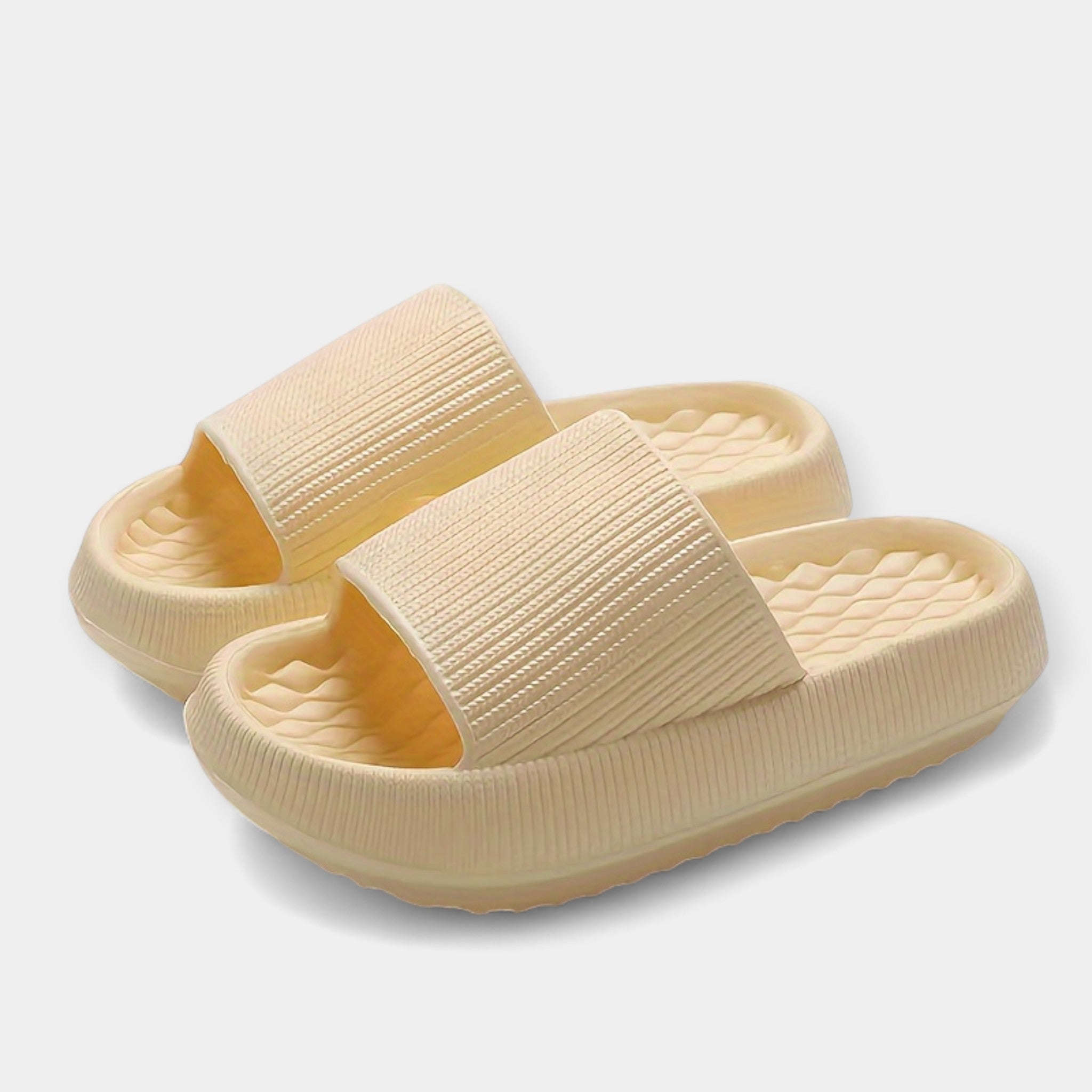 Summer Slip On Sandals With Thick Insole For Comfort