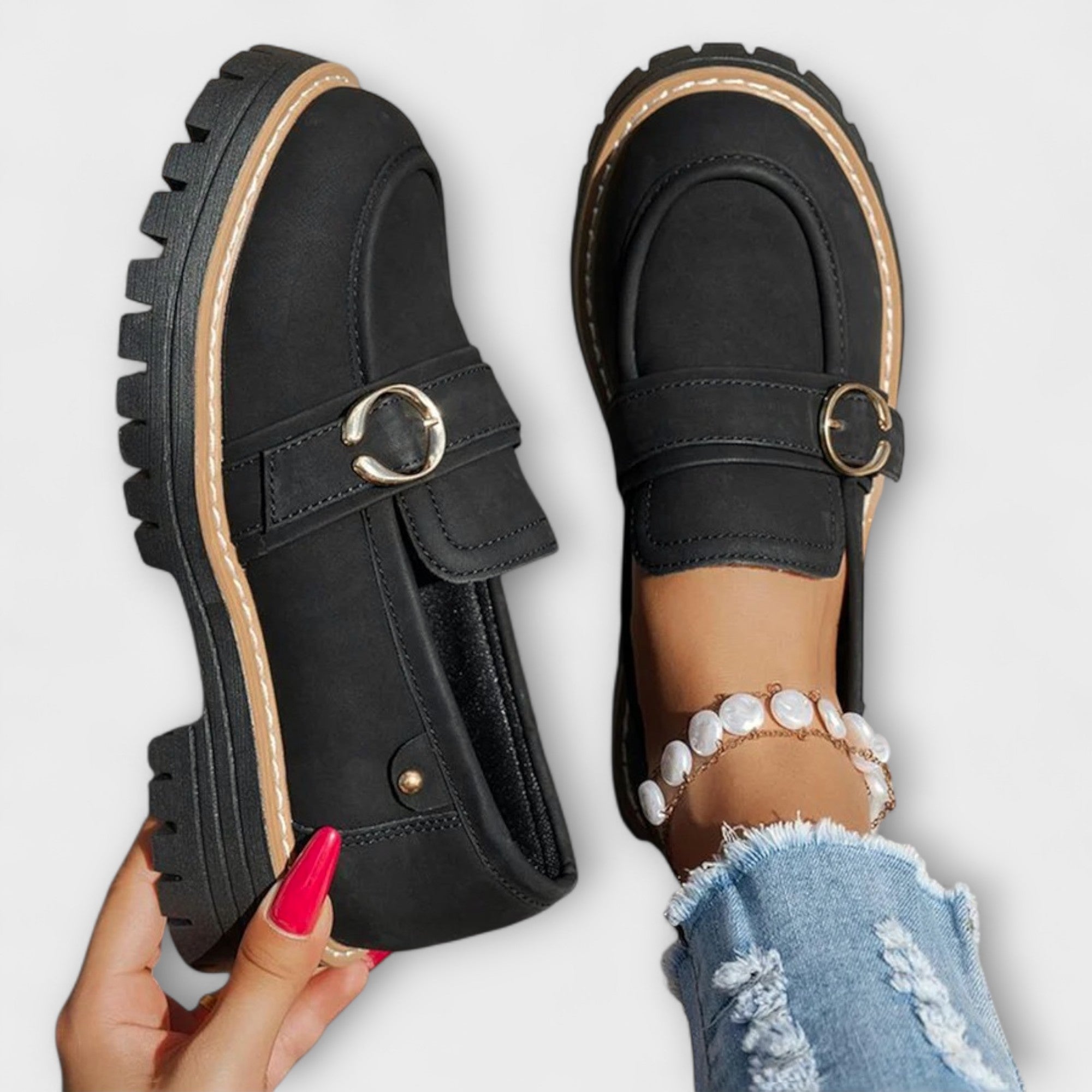 Lora Casual Loafers With Round Toe For Everyday Comfort