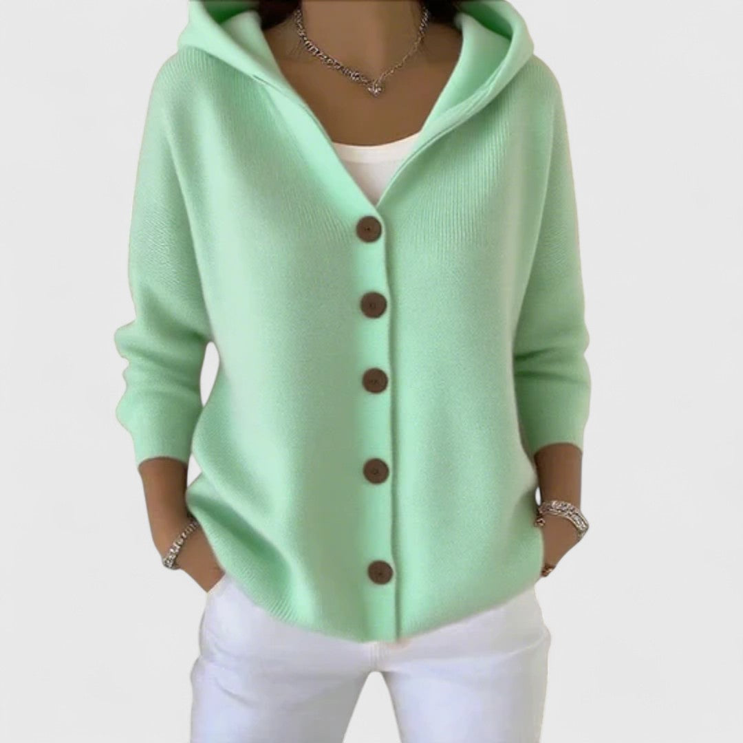 Clodagh - Elegant Long Knit Jacket with Refined Comfort