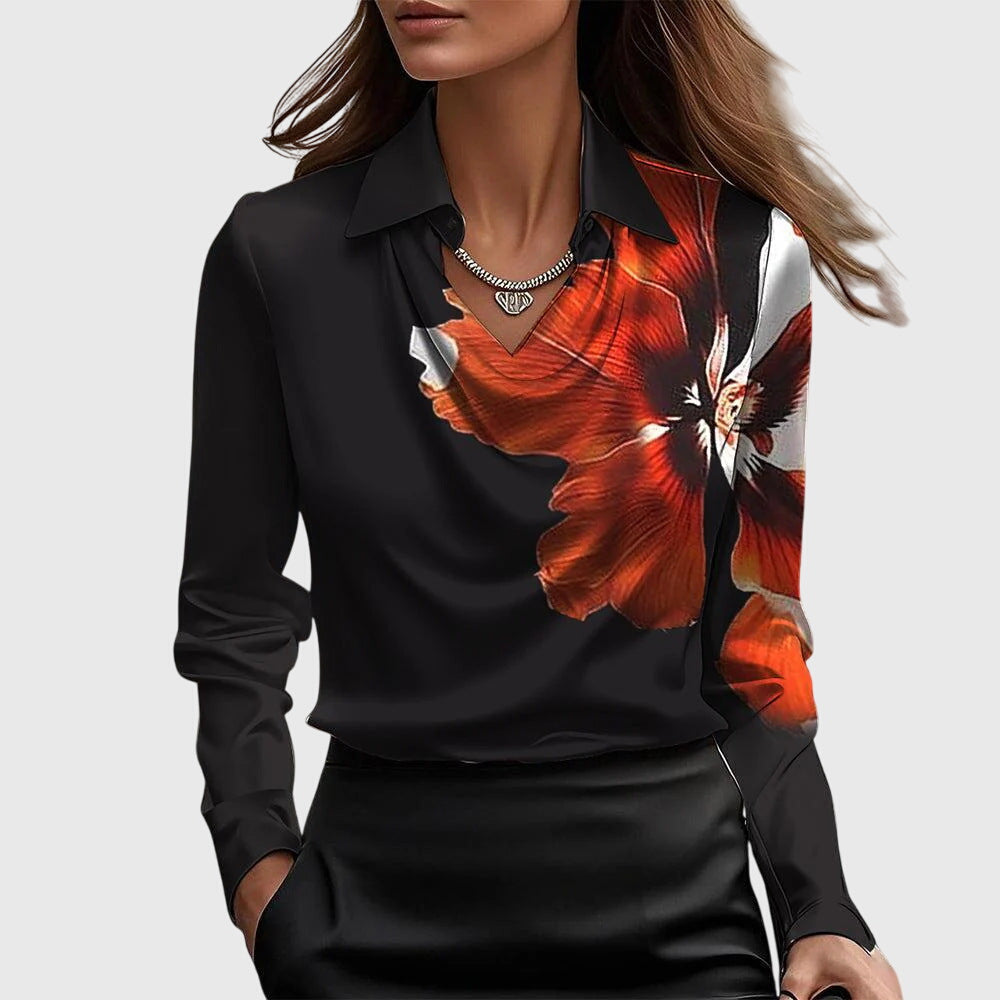 Parthenia Elegant Blouse With Slim Cut And Comfortable Fit