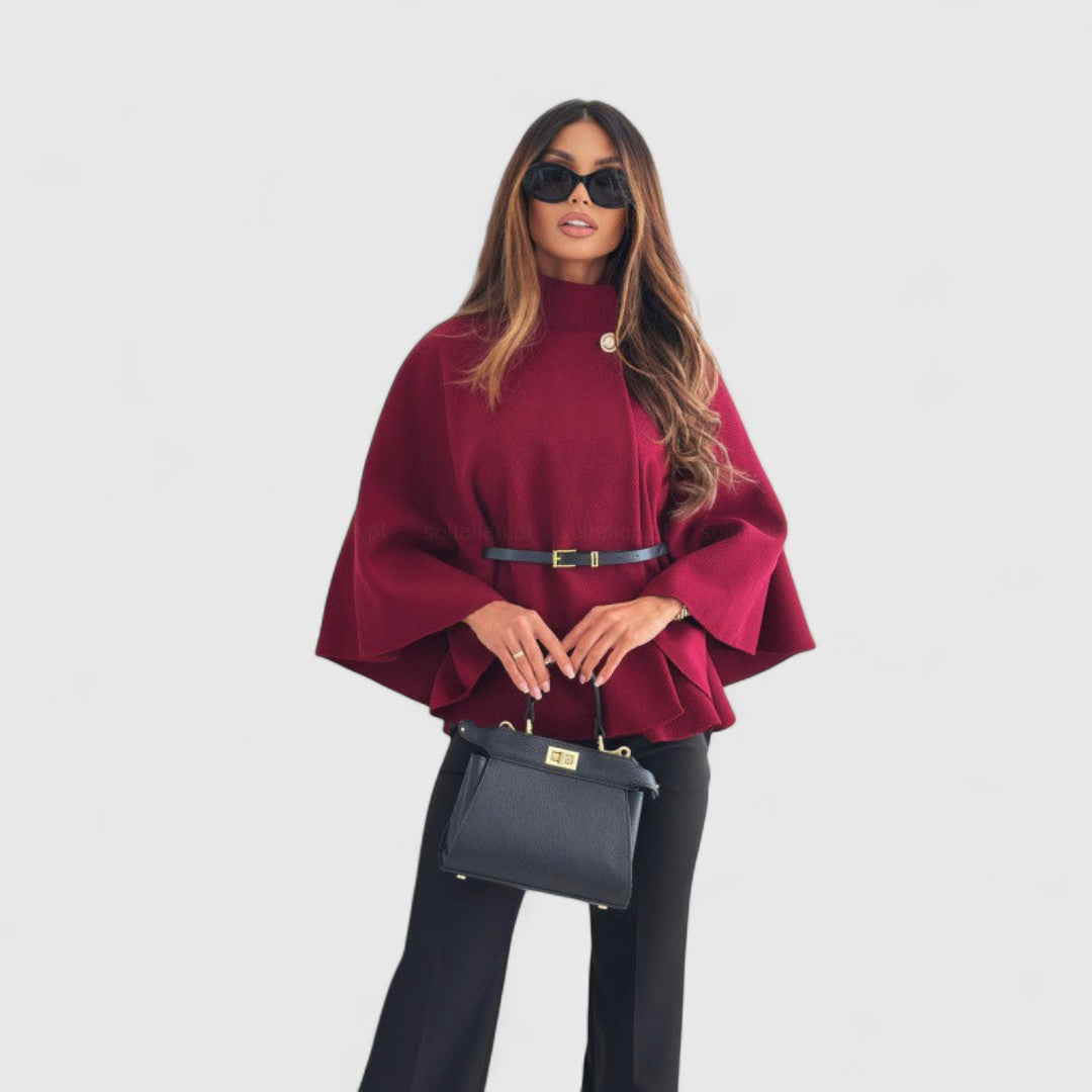 Niamh - Chic butterfly-style jacket with belt, a statement piece perfect for autumn layering