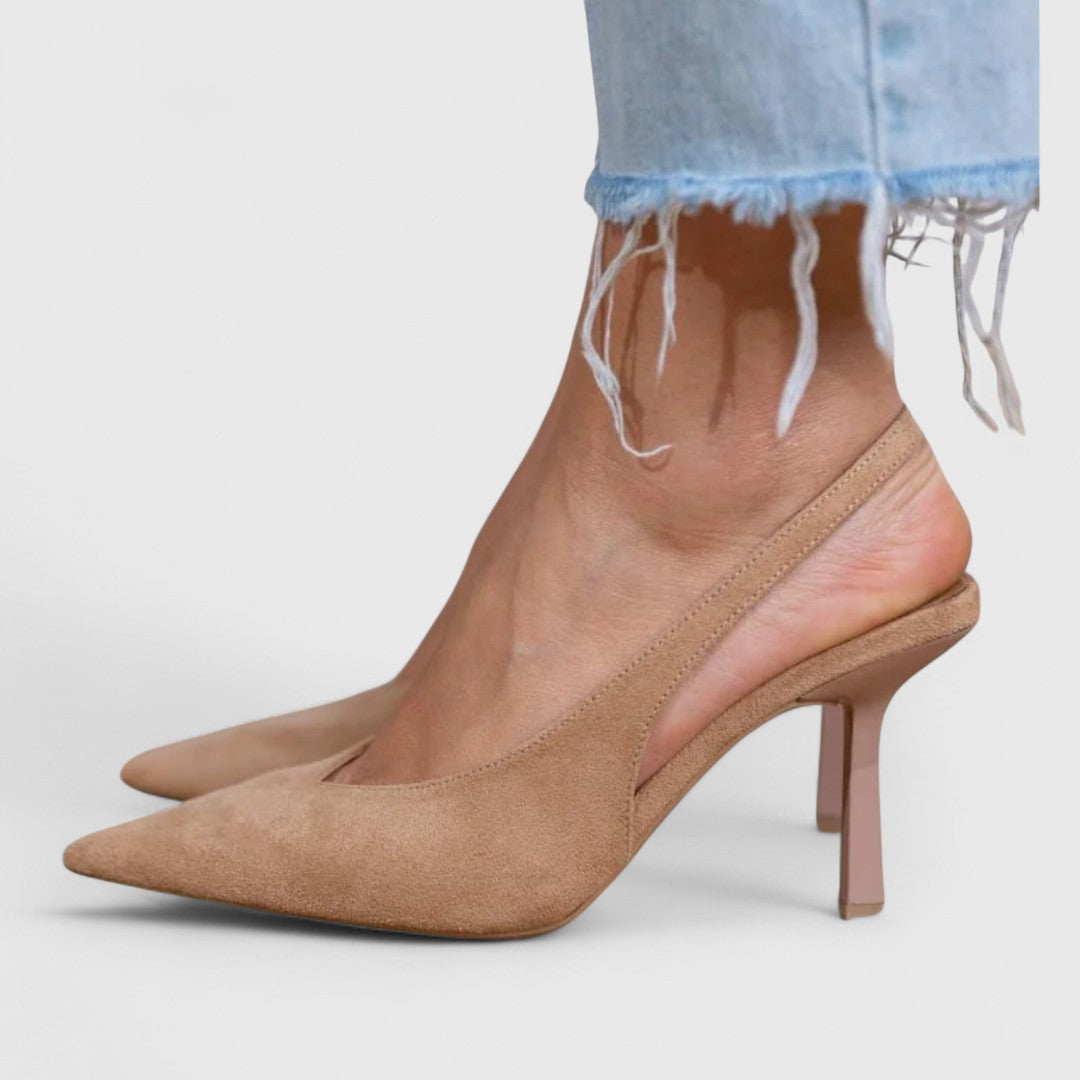 Emer - Pointed Toe Slingback Heels with Sleek Stiletto Style and Comfortable Fit