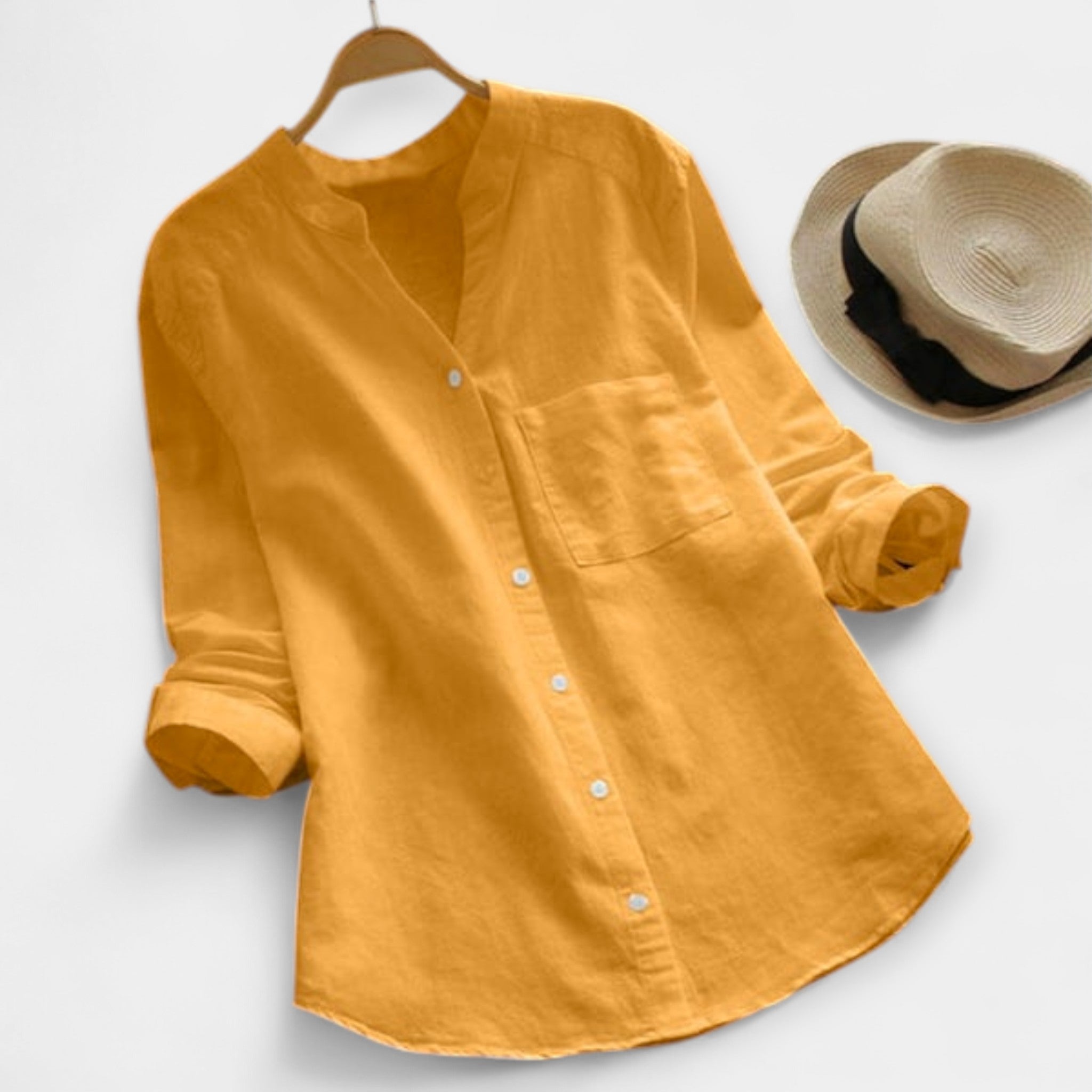 Relaxed Fit Linen Cotton Shirt For Everyday Casual Style