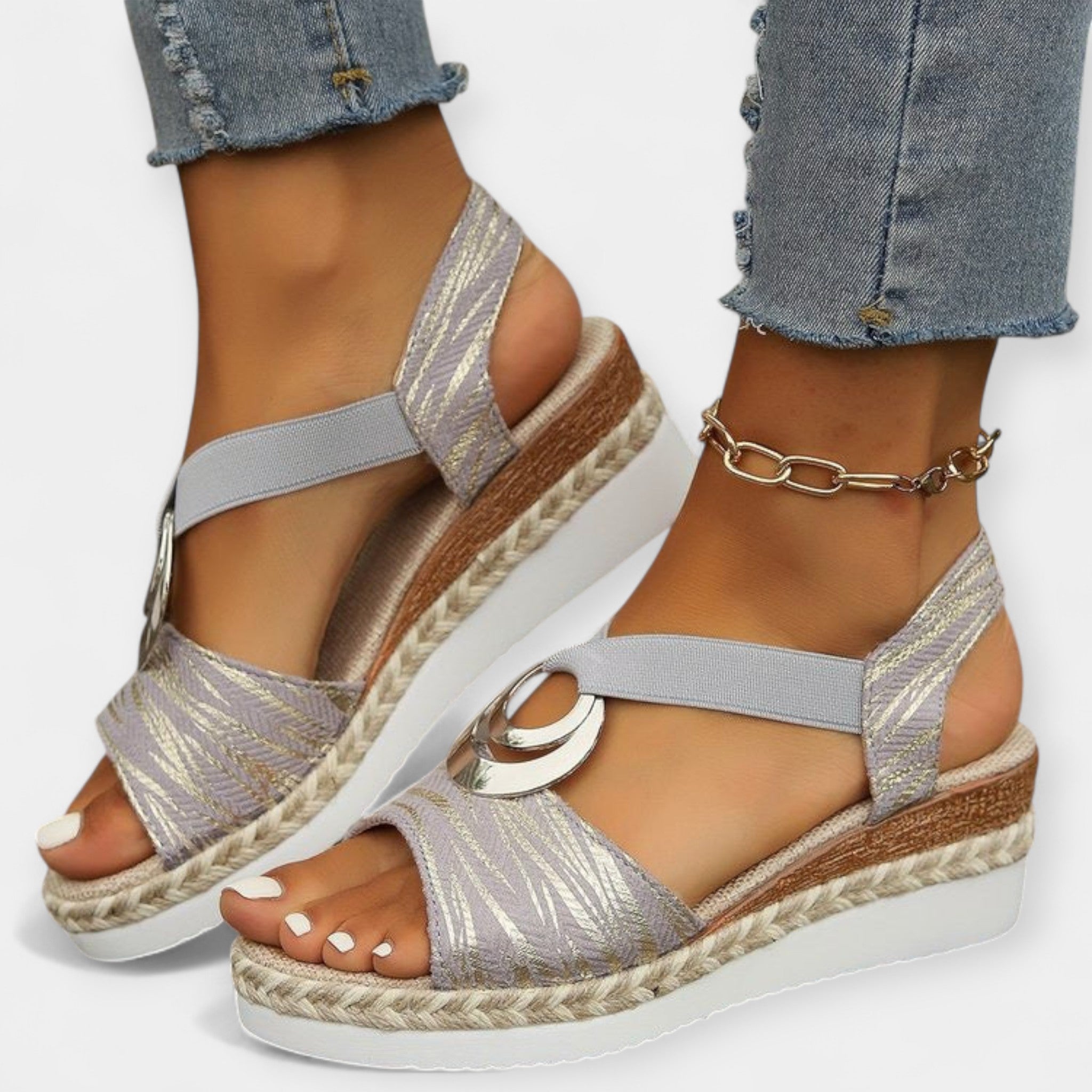 Knitted Roman Sandals Handmade Lightweight For Summer Casuals