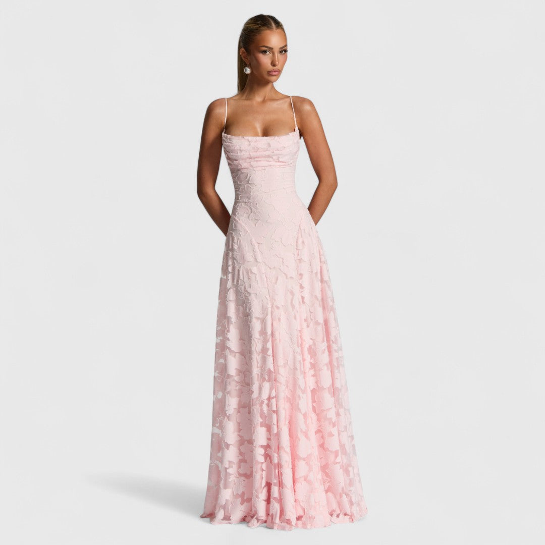 Afroxylia Lace Corseted Evening Dress Timeless Elegance