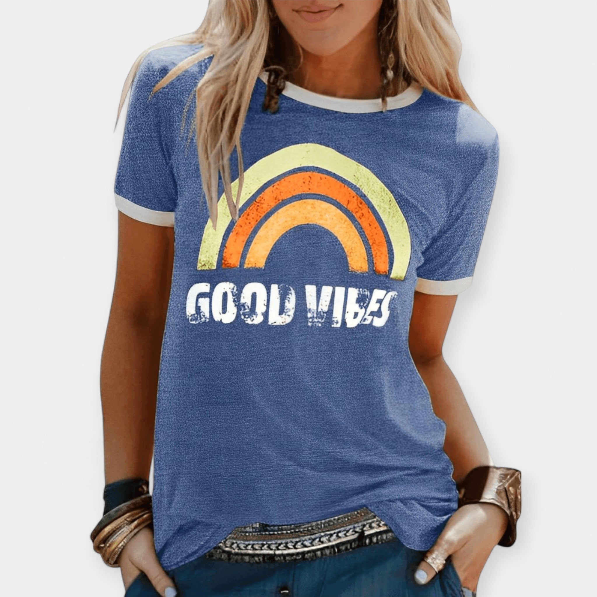 Good Vibes T Shirt Positive Energy Everyday Wear Casual