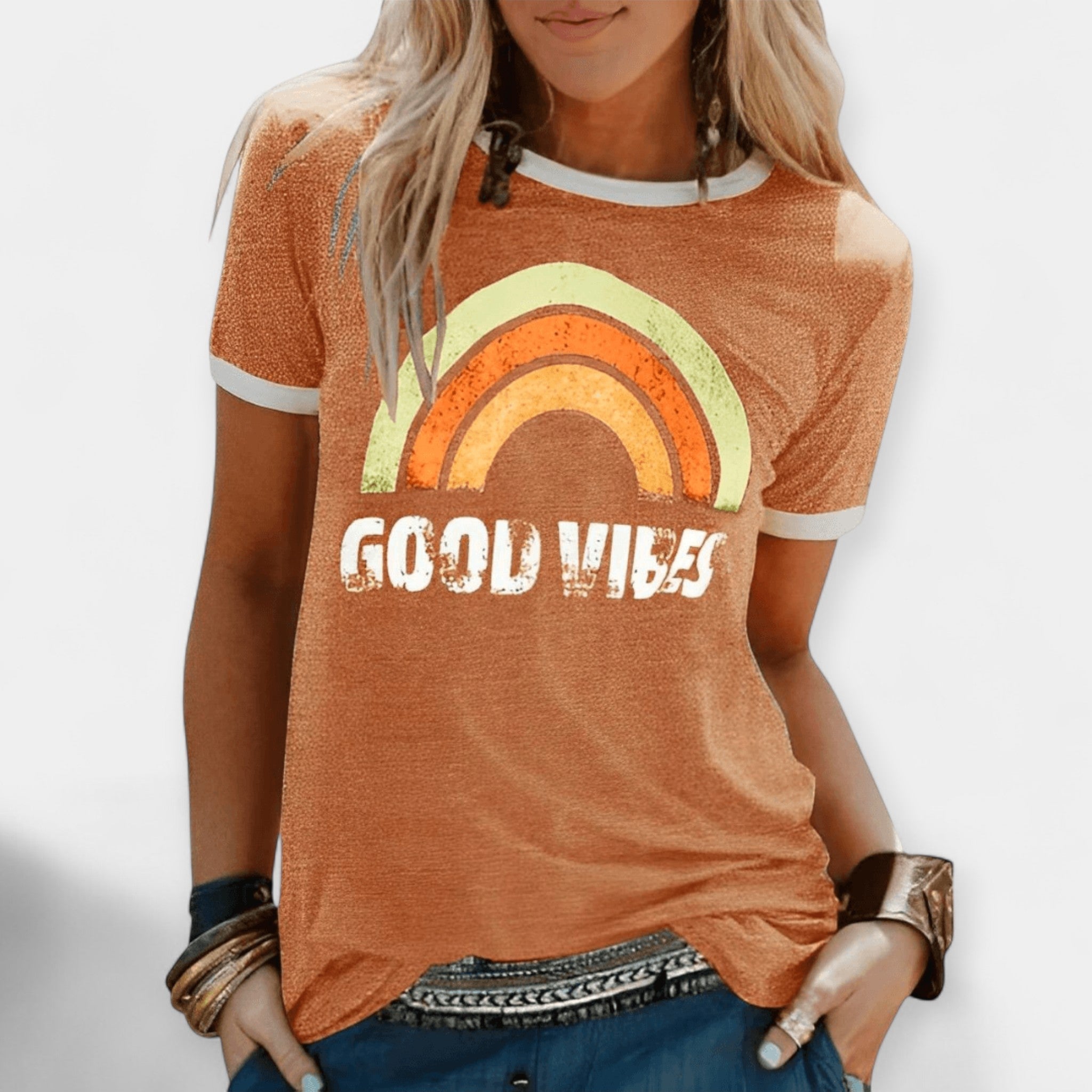 Good Vibes T Shirt Positive Energy Everyday Wear Casual