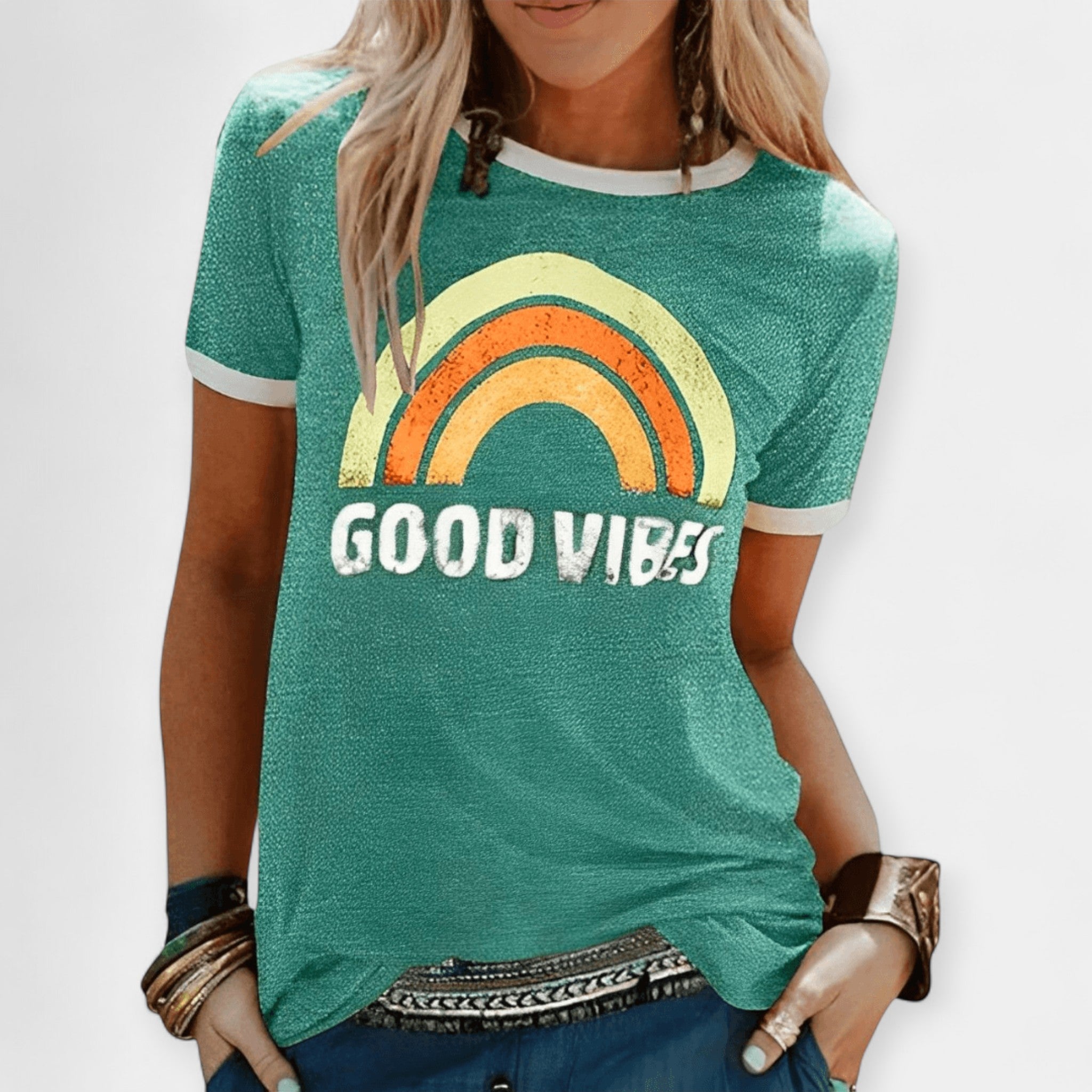 Good Vibes T Shirt Positive Energy Everyday Wear Casual