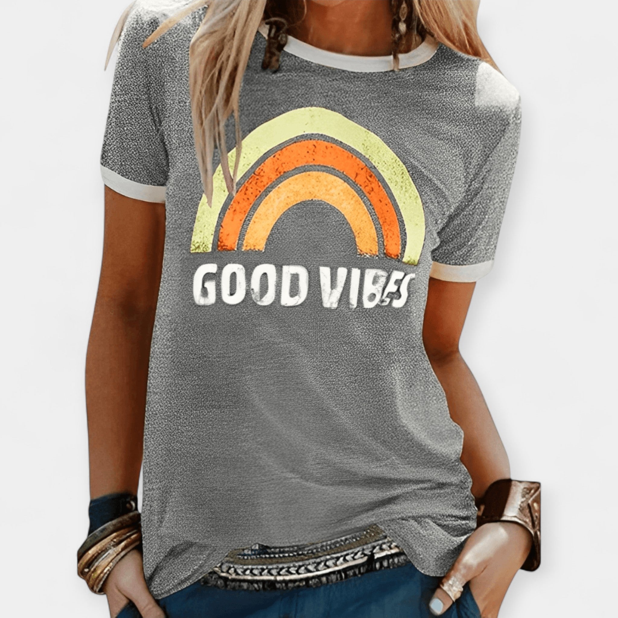 Good Vibes T Shirt Positive Energy Everyday Wear Casual