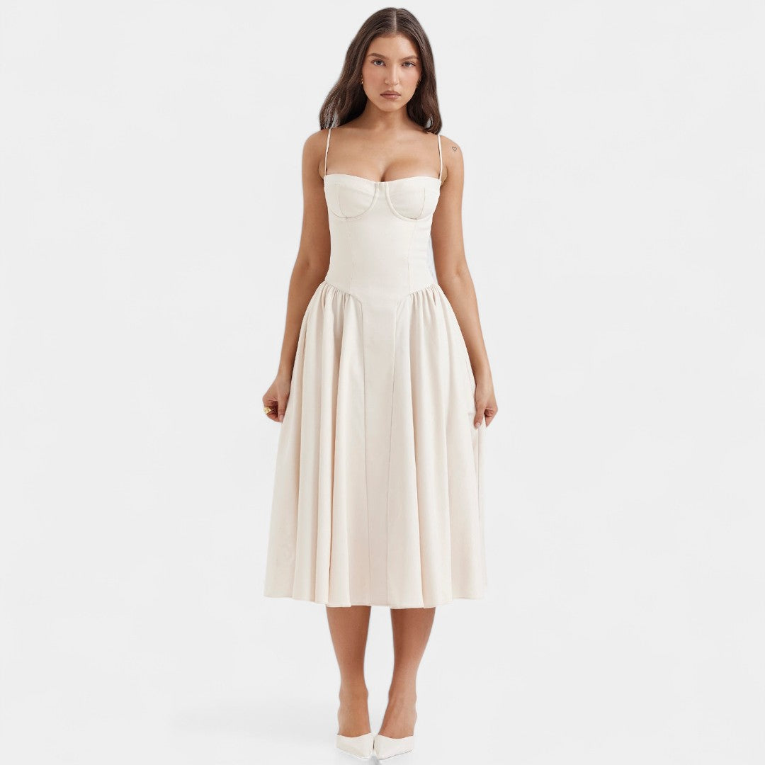 Niki Midi Dress Corset With Elegant Silhouette For Evening