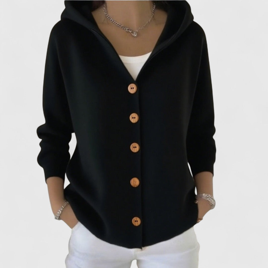 Clodagh - Elegant Long Knit Jacket with Refined Comfort