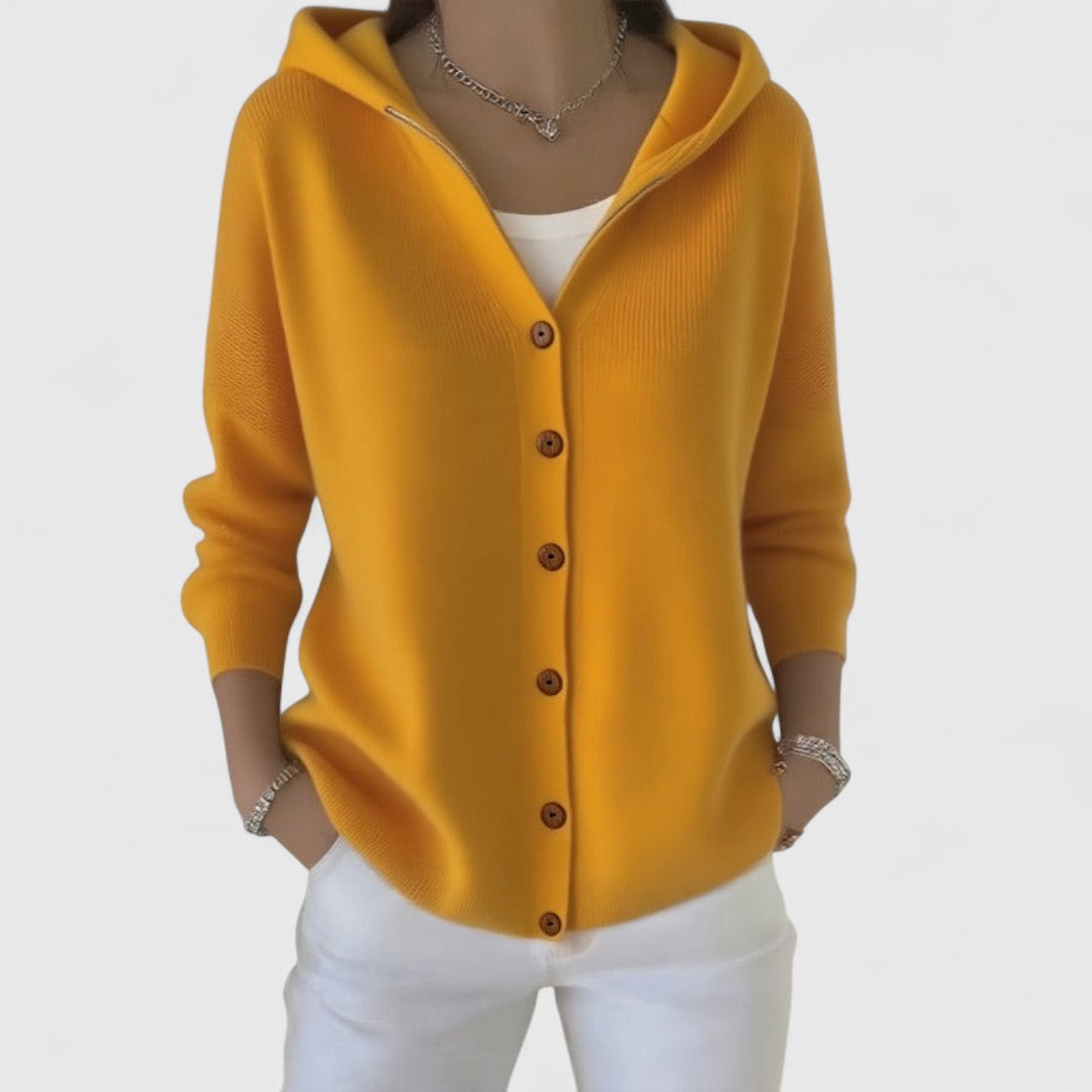Clodagh - Elegant Long Knit Jacket with Refined Comfort