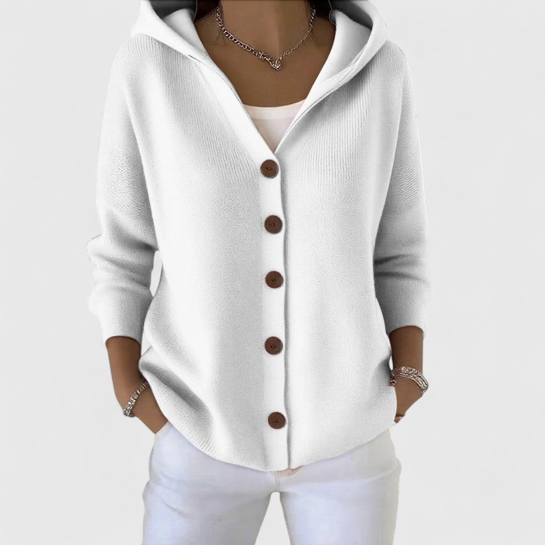 Clodagh - Elegant Long Knit Jacket with Refined Comfort
