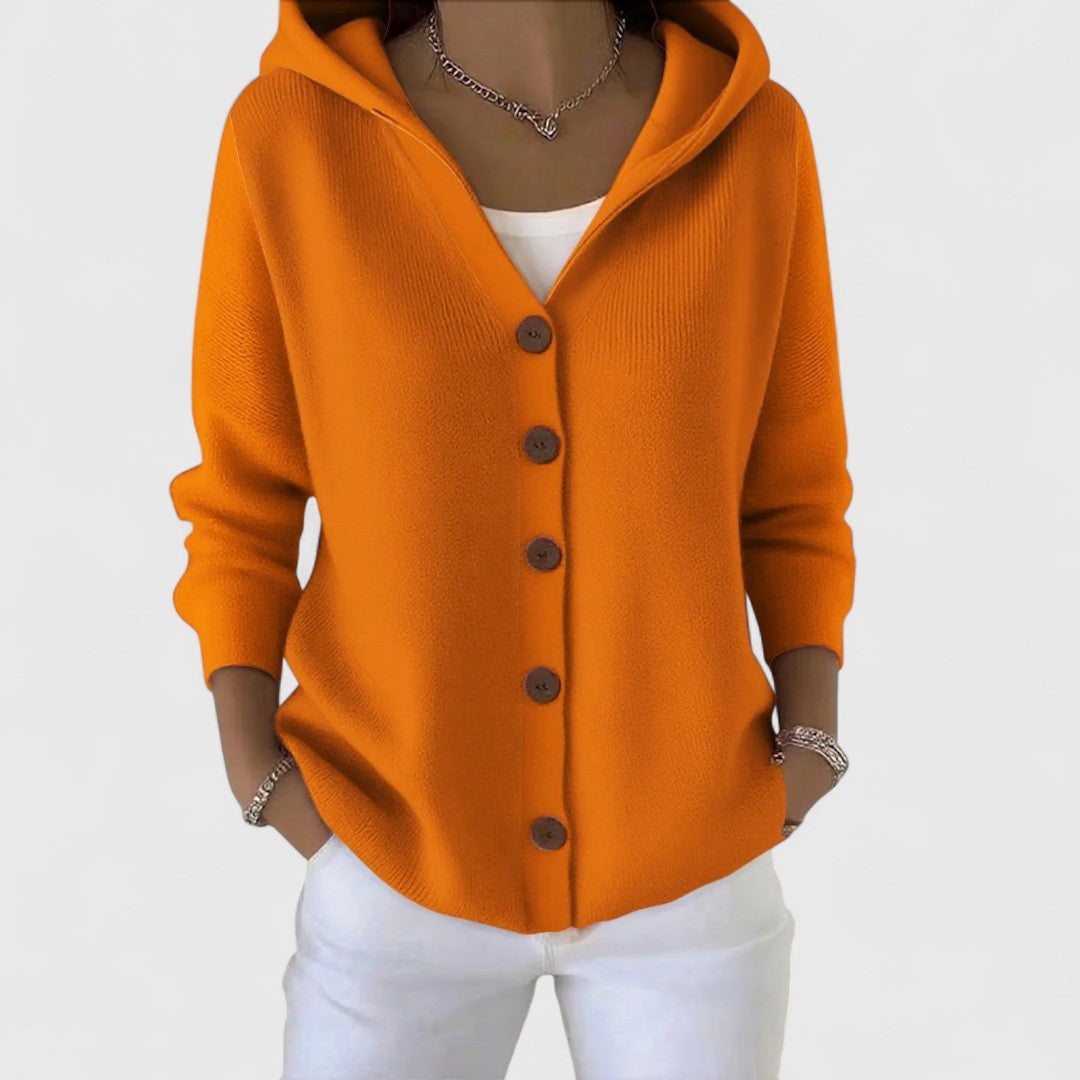 Clodagh - Elegant Long Knit Jacket with Refined Comfort