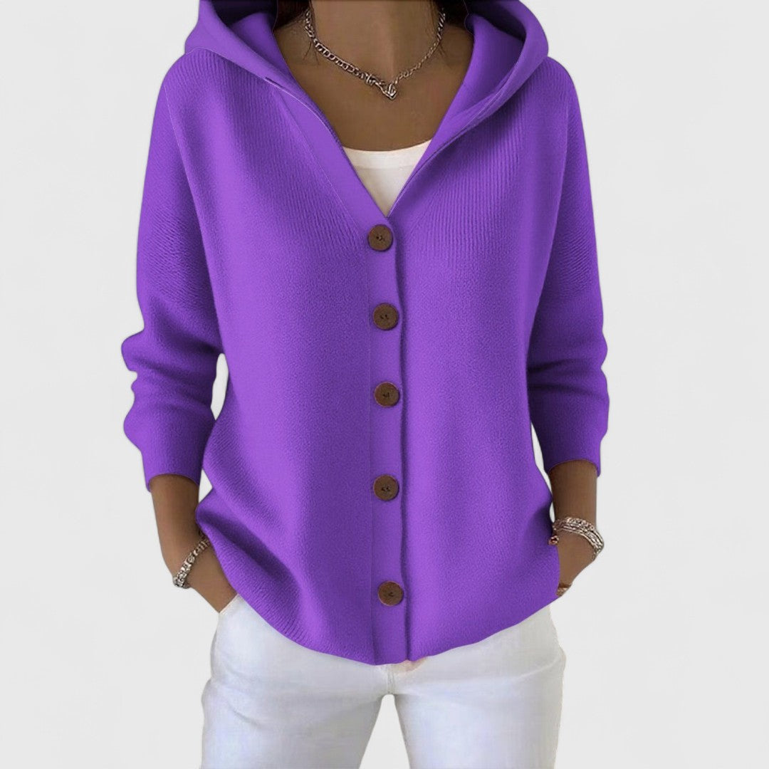 Clodagh - Elegant Long Knit Jacket with Refined Comfort