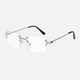 Blue light blocking lenses / Silver frame