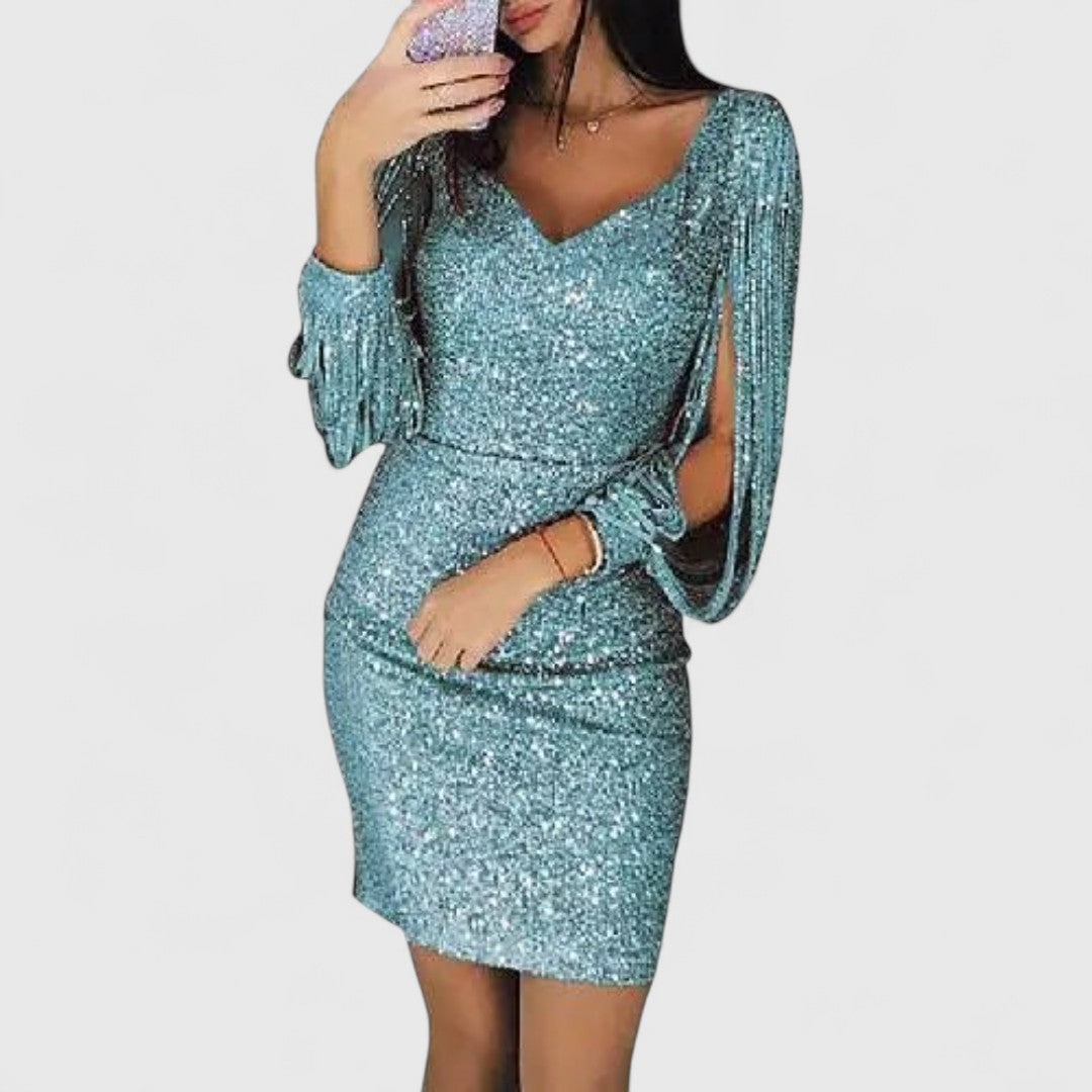 Justinian Sparkling Evening Dress With Glitter Shine