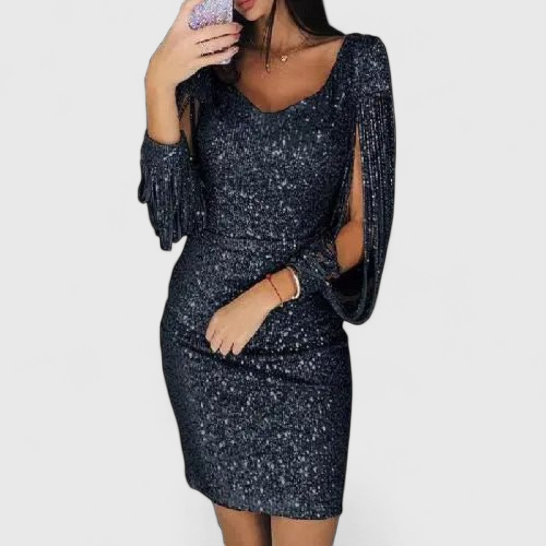 Justinian Sparkling Evening Dress With Glitter Shine