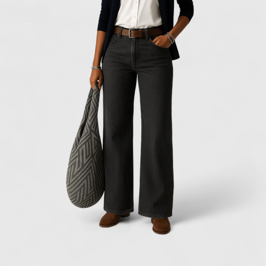 Martha Wide Leg Jeans With Relaxed Fit Everyday Soft Denim