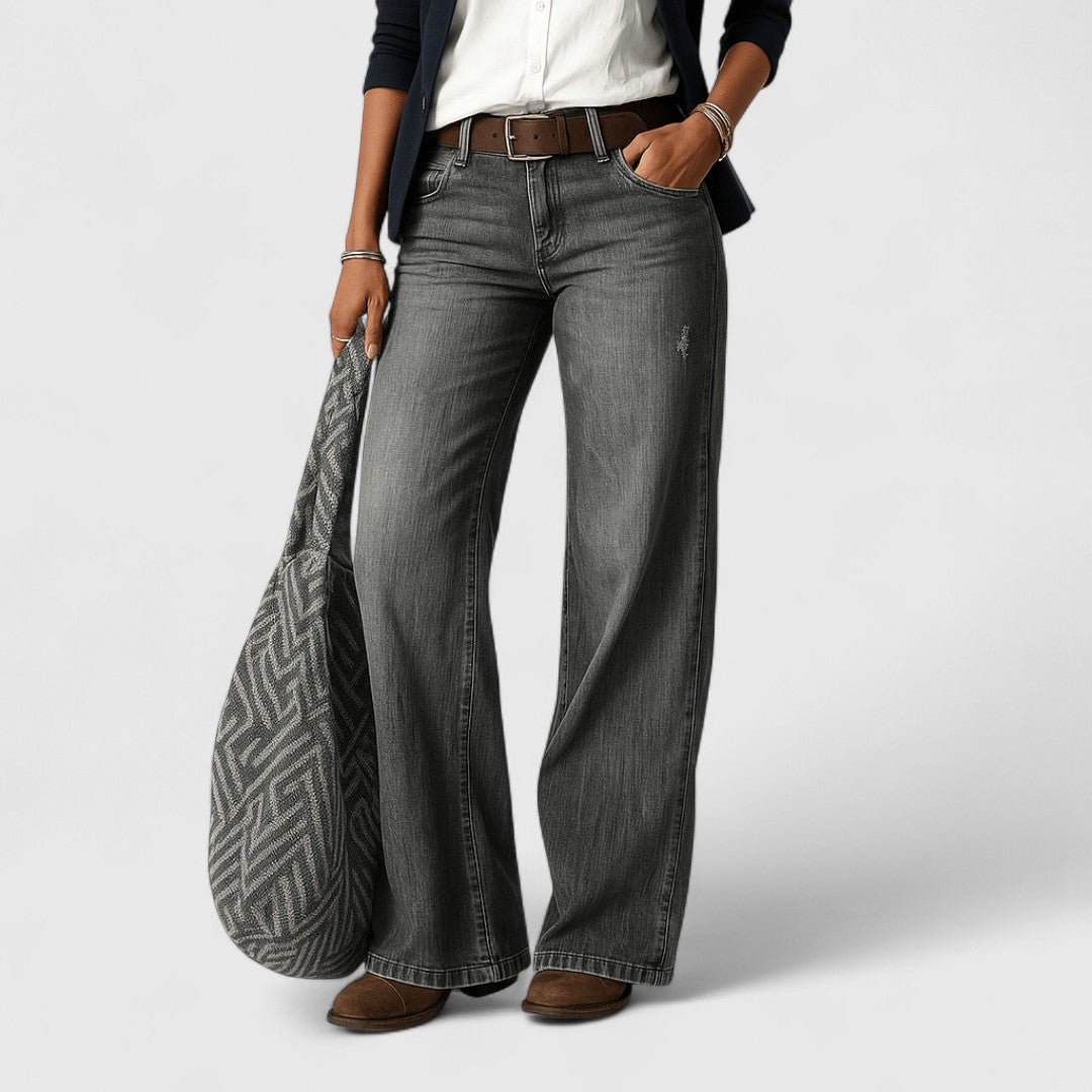 Martha Wide Leg Jeans With Relaxed Fit Everyday Soft Denim