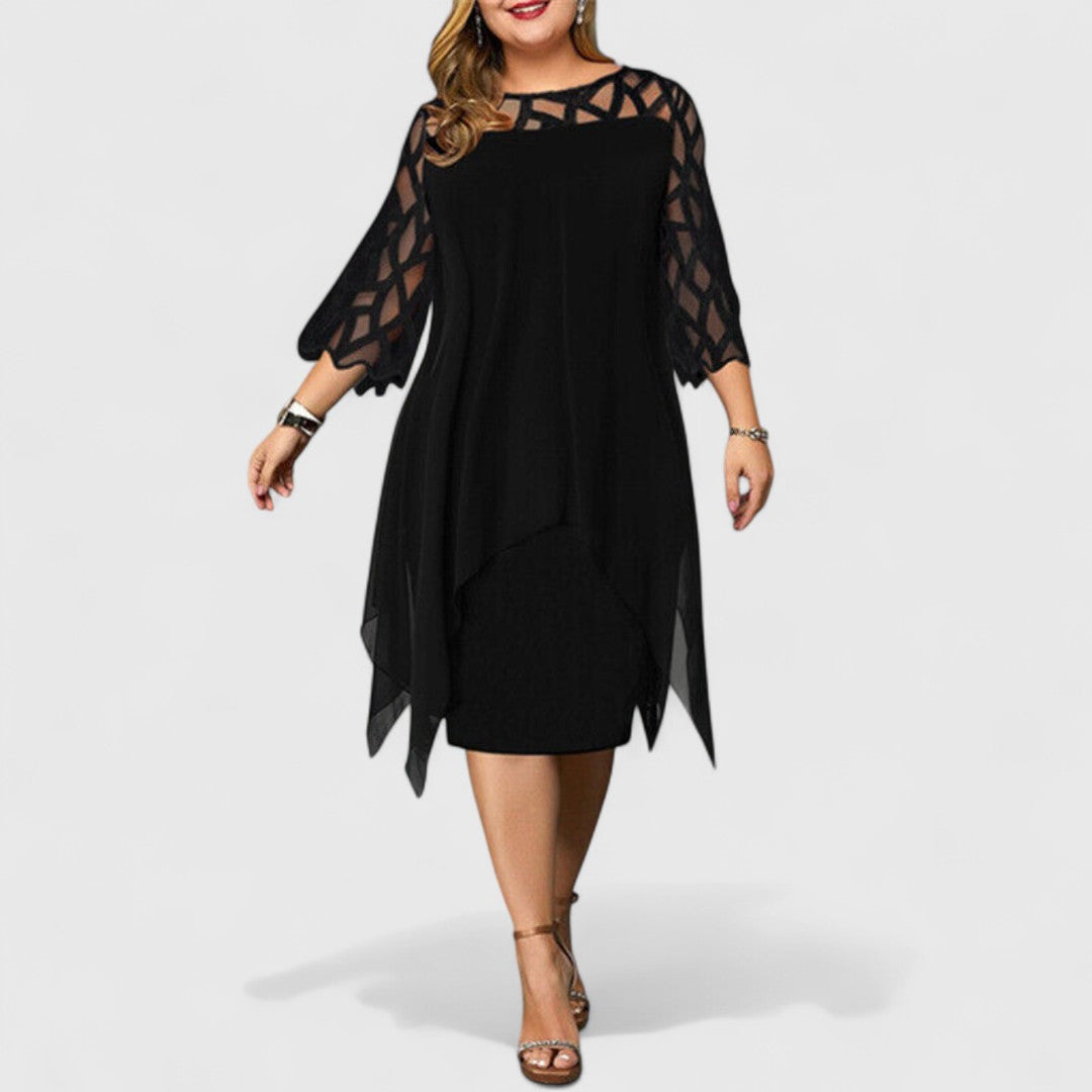 Kalliopi Elegant Dress With Comfortable Fit And Lace