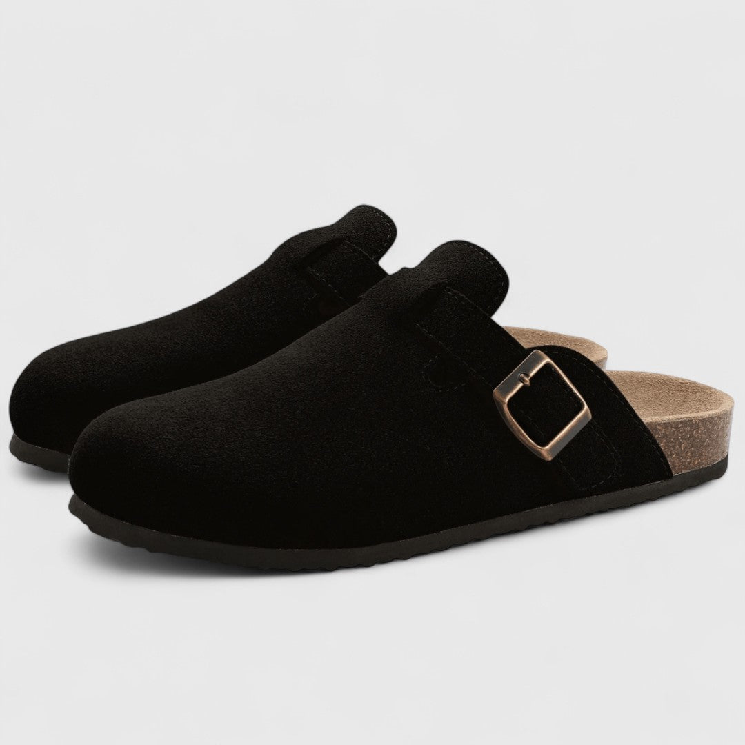 Lucia Anatomical Suede Leather Sandals All Day Comfort