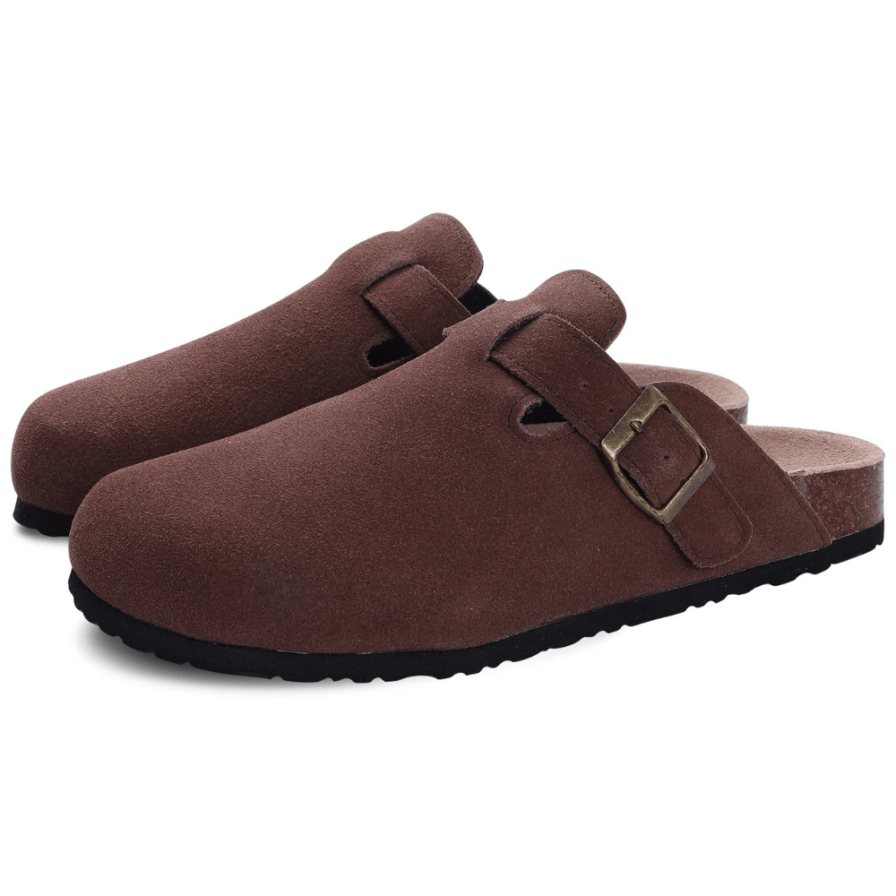 Lucia Anatomical Suede Leather Sandals All Day Comfort