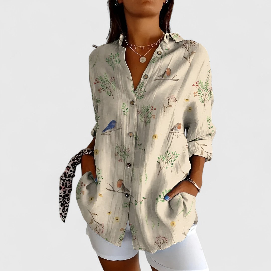 Glykoula Elegant Button Front Shirt For All Occasions