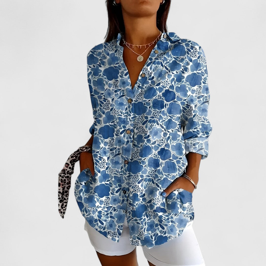 Glykoula Elegant Button Front Shirt For All Occasions