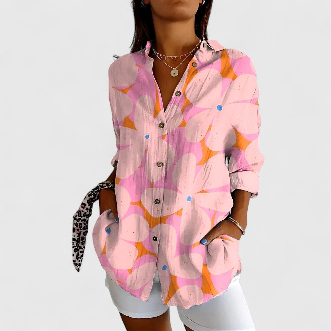 Glykoula Elegant Button Front Shirt For All Occasions