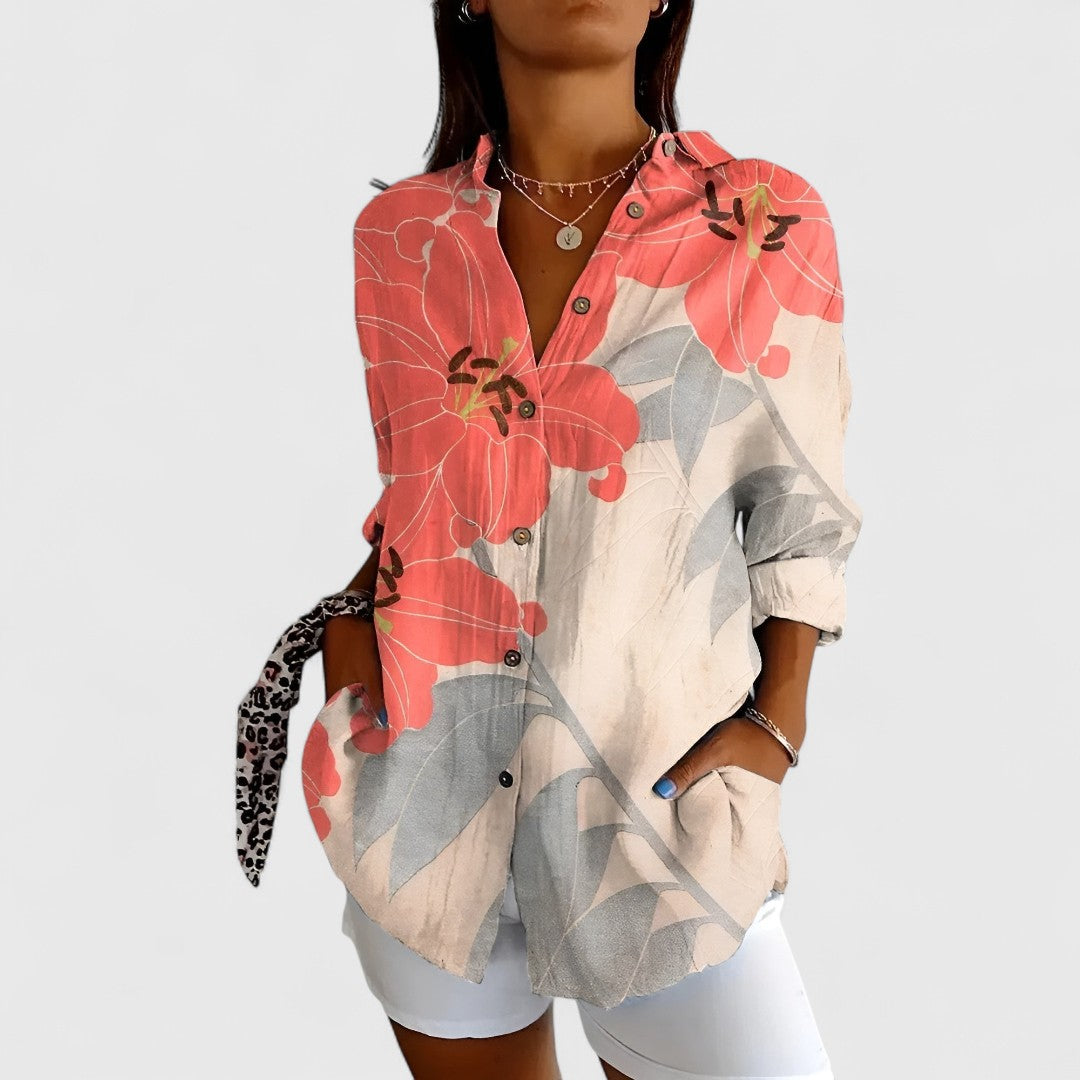 Glykoula Elegant Button Front Shirt For All Occasions
