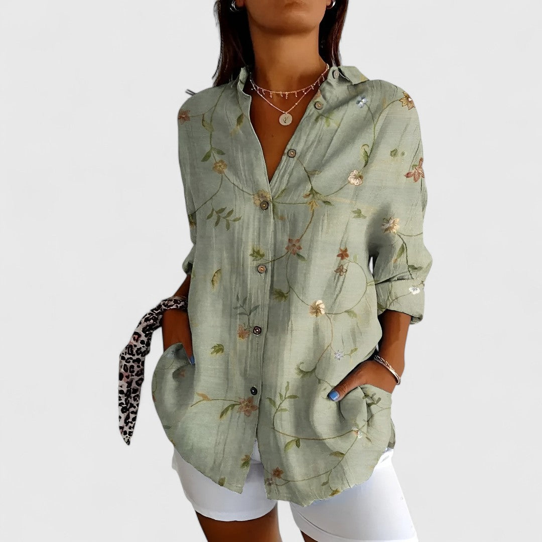 Glykoula Elegant Button Front Shirt For All Occasions